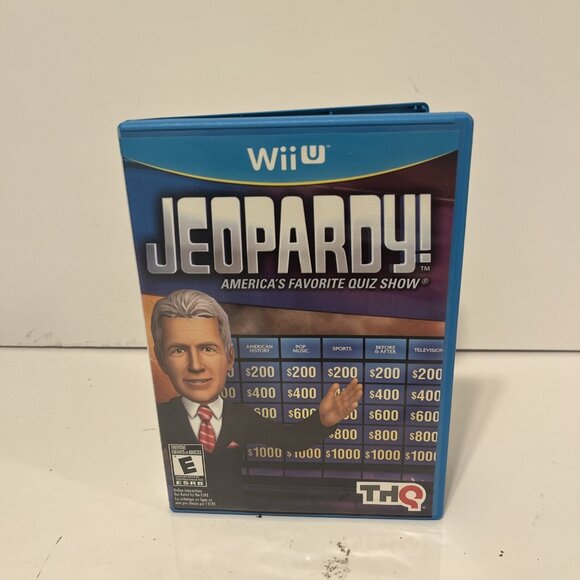 Jeopardy! (Nintendo Wii U, 2012) THQ CIB Complete w Manual - Picture 1 of 3